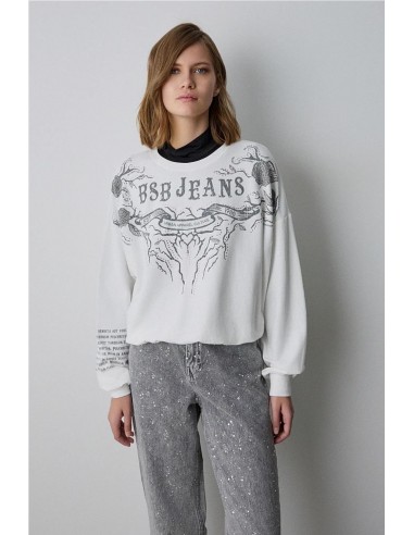 JERSEY MANGA LARGA ESTAMPADO