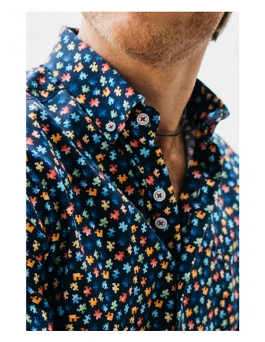 CAMISA PUZZLE MULTICOLOR  SURF CAR