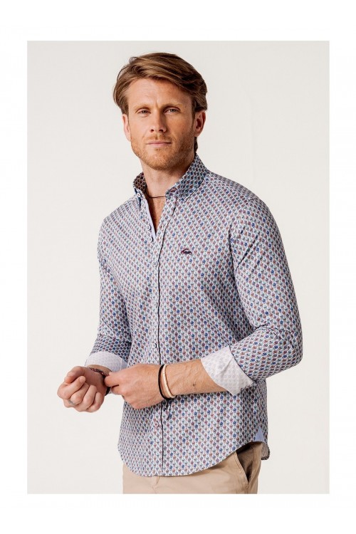 CAMISA CALAVERAS MULTICOLOR...