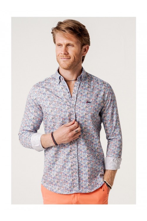 CAMISA GAFAS MULTICOLOR...