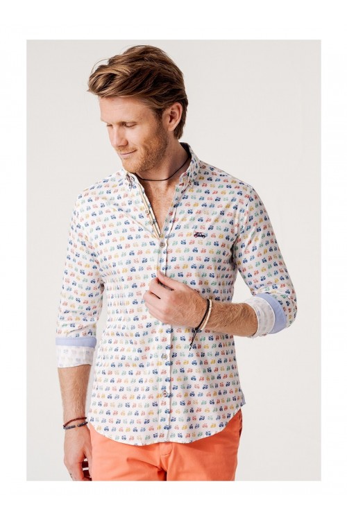 CAMISA MOTOS MULTICOLOR...