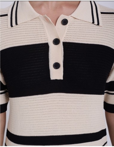 VESTIDO RAYAS BICOLOR PUNTO     SKATIE