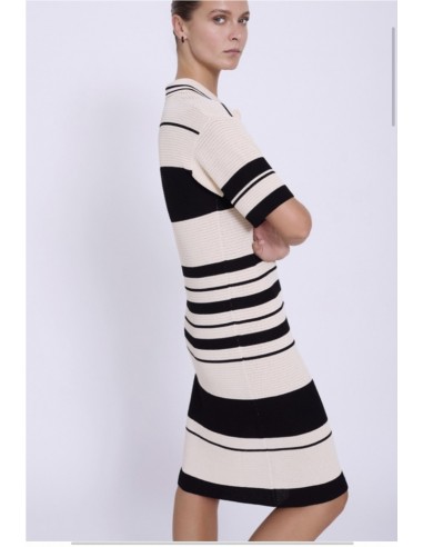 VESTIDO RAYAS BICOLOR PUNTO     SKATIE