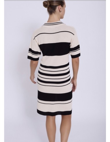 VESTIDO RAYAS BICOLOR PUNTO     SKATIE