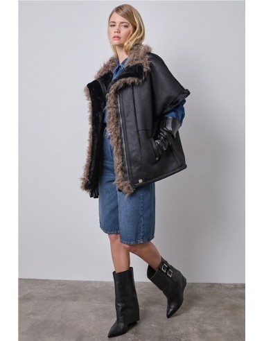 CHALECO EFECTO CUERO   BSB JEANS