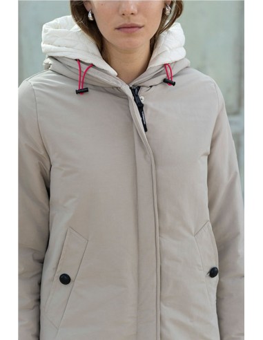 PARKA ACOLCHADA CON CAPUCHA  HONGO