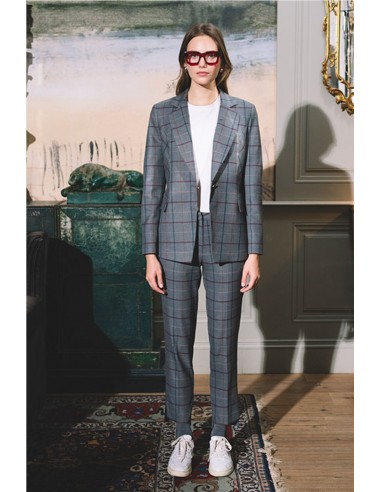 PANTALON CUADROS   HONGO