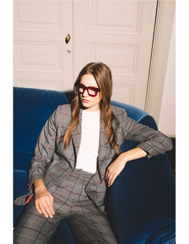 PANTALON CUADROS   HONGO