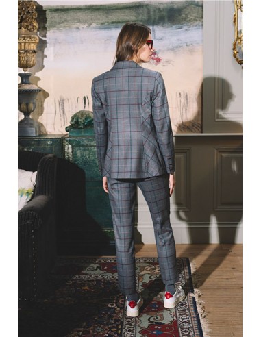 PANTALON CUADROS   HONGO