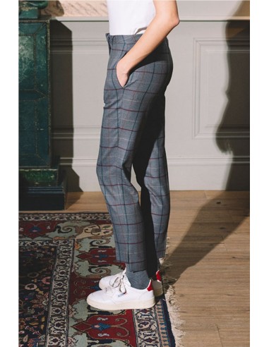 PANTALON CUADROS   HONGO