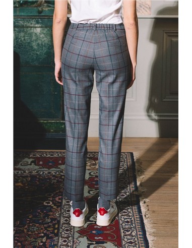PANTALON CUADROS   HONGO