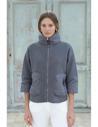 CHAQUETA CON CUELLO ACOLCHADO   HONGO