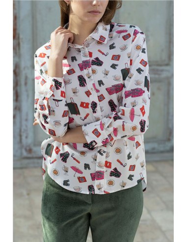 CAMISA ESTAMPADO DIVERTIDO   HONGO