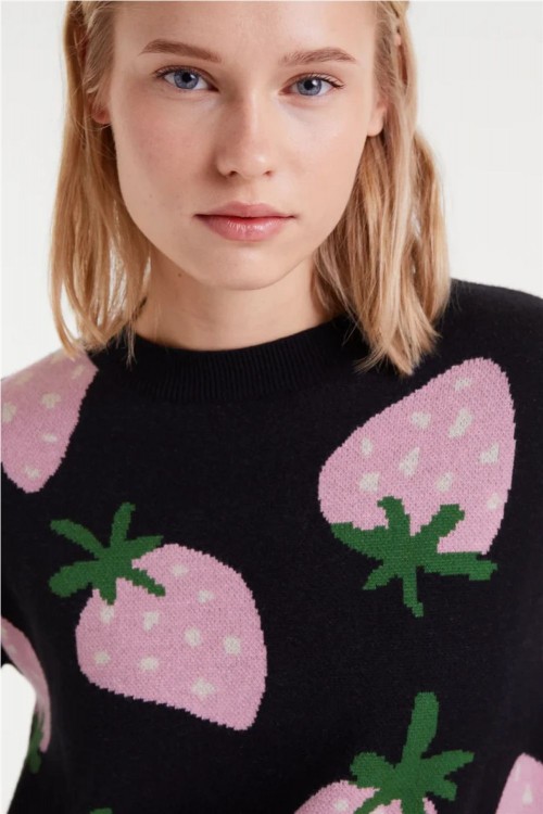 JERSEY JACQUARD FRESAS...