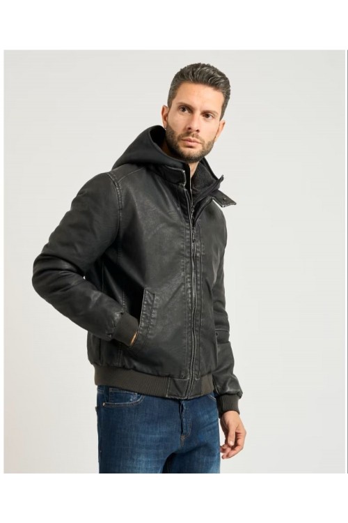 CAZADORA CAPUCHA RIZO   YES...