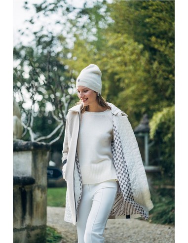 JERSEY CON STRASS       HONGO BEIGE