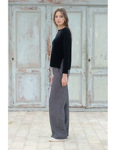 JERSEY CON STRASS       HONGO BLACK