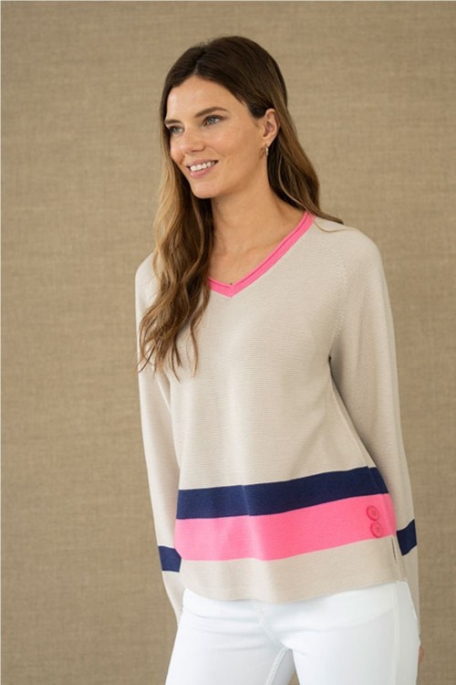 JERSEY CON FRANJA   HONGO