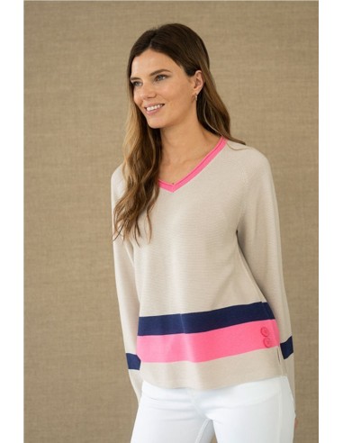 JERSEY CON FRANJA   HONGO