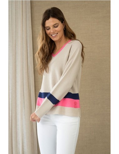 JERSEY CON FRANJA   HONGO