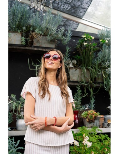 CAMISA DE RAYAS FLUIDA    HONGO