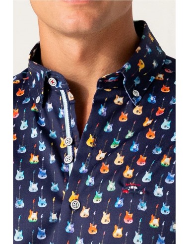 CAMISA ESTAMPADO GUITARRAS ELÉCTRICAS...
