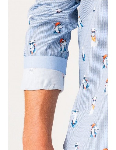 CAMISA ESTAMPADO PERROS CON GAFAS...