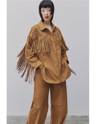 SOBRECAMISA ANTE FLECOS      BSB JEANS