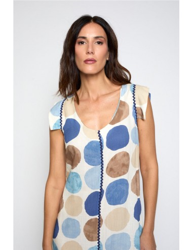 VESTIDO ERIS LUNAR AZUL   POUPPE CHIC