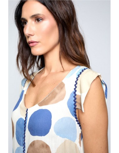 VESTIDO ERIS LUNAR AZUL   POUPPE CHIC