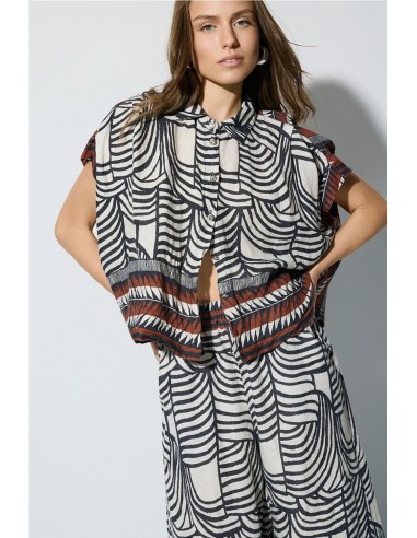 PANTALÓN LINO ESTAMPADO
