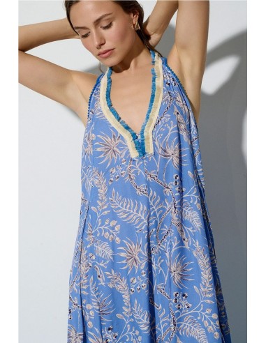VESTIDO LARGO ESTAMPADO    BSB JEANS