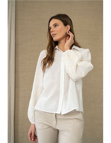 CAMISA BORDADOS FLORALES    HONGO