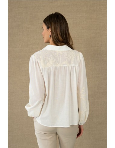 CAMISA BORDADOS FLORALES    HONGO