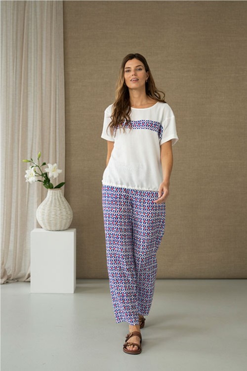 BLUSA CON BANDA ESTAMPADA... 2