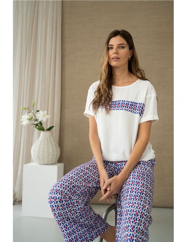 BLUSA CON BANDA ESTAMPADA    HONGO
