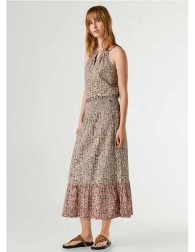 FALDA MIDI ESTAMPADA  PEPE JEANS