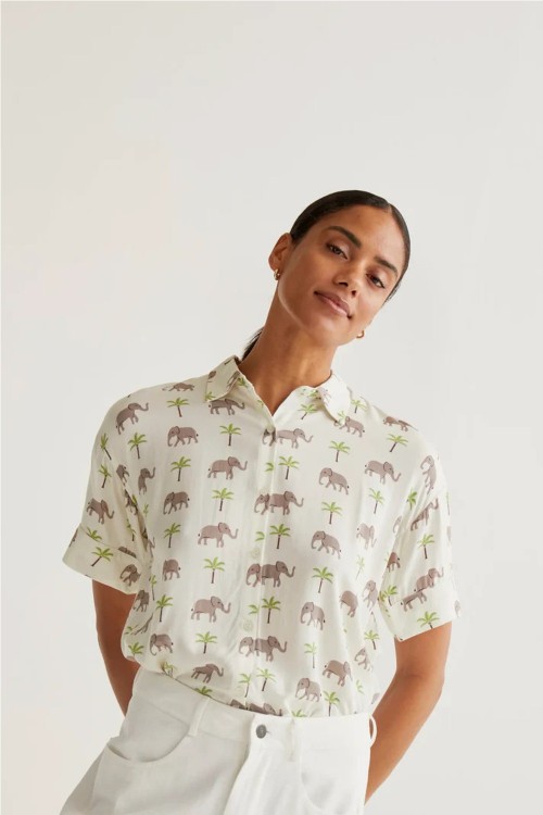 CAMISA ESTAMPADO ELEFANTES...
