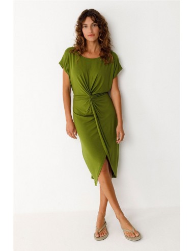 VESTIDO AMADE - GOTS   SKFK VERDE MUSGO