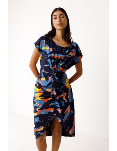 VESTIDO AMADE - GOTS   SKFK AZUL MARINO