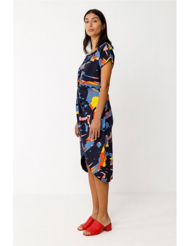 VESTIDO AMADE - GOTS   SKFK AZUL MARINO