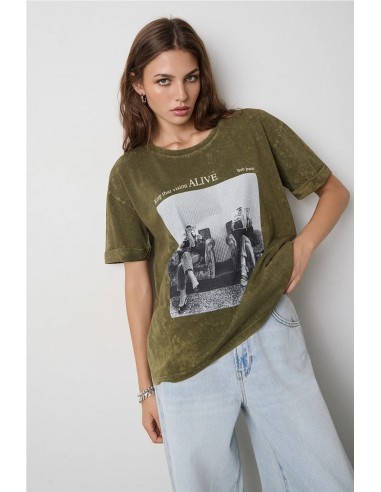 CAMISETA ESTAMPADA PEDRERÍA   BSB JEANS