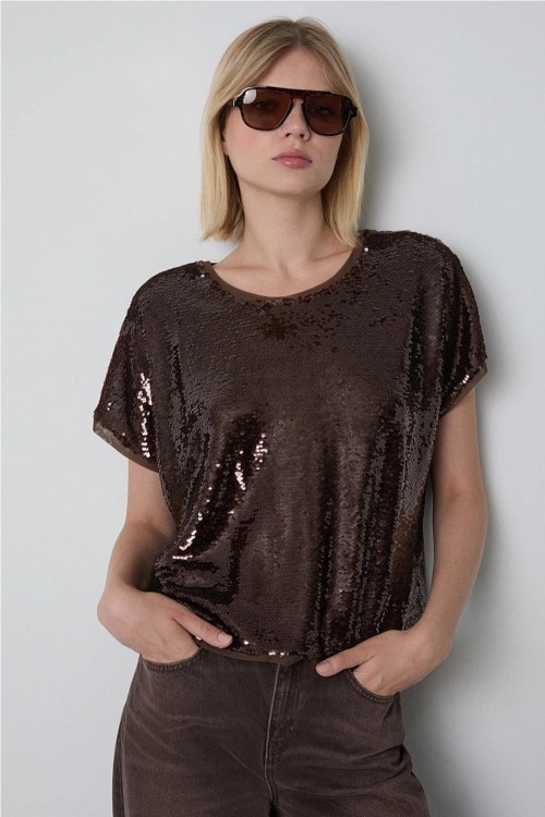 BLUSA LENTEJUELAS  BSB JEANS