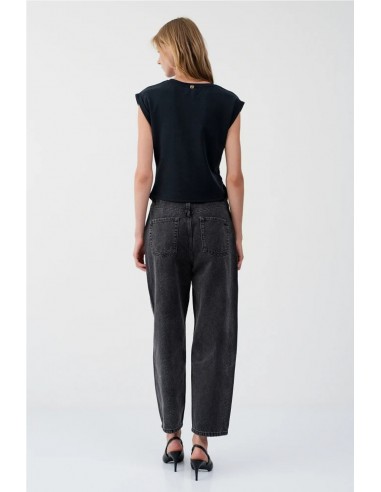 TOP HEBILLA METALIZADA  BSB JEANS