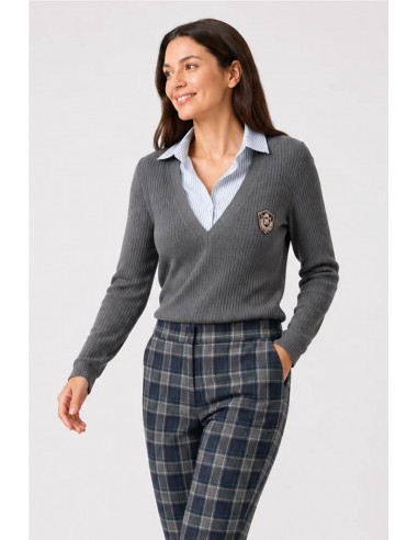 PANTALÓN CUADRO MEDUSA  POUPPE CHIC...
