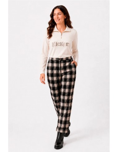 PANTALÓN CUADRO MEDUSA  POUPPE CHIC...