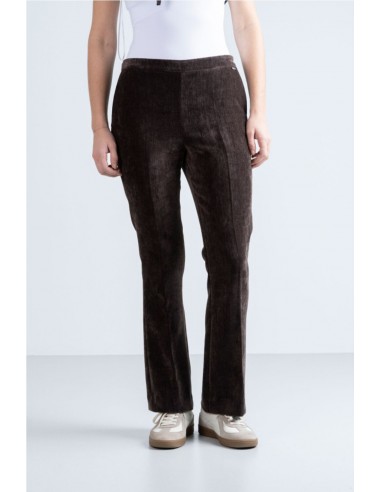 PANTALÓN FLARE EFECTO TERCIOPELO   HONGO