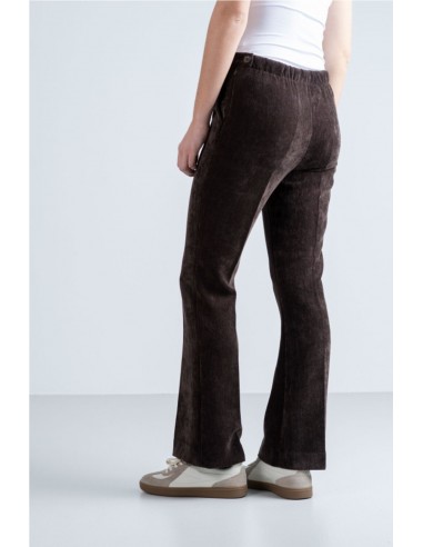 PANTALÓN FLARE EFECTO TERCIOPELO   HONGO