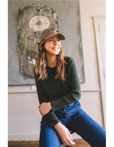 JERSEY CUELLO CAMISERO   HONGO VERDE