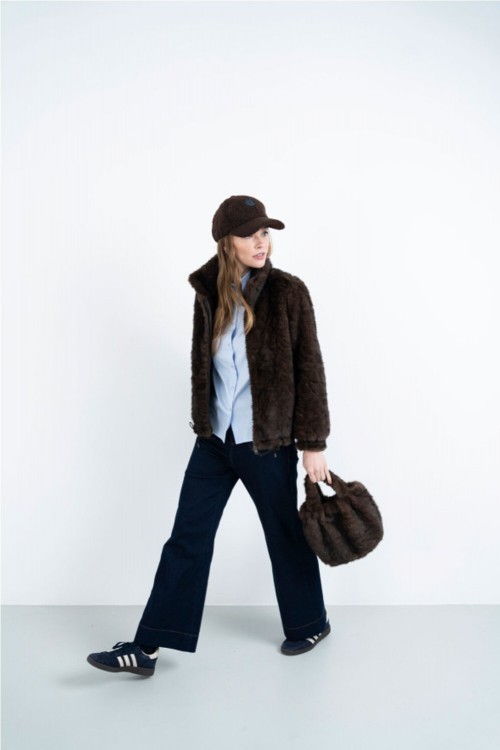 CHAQUETA EFECTO PELO    HONGO 2